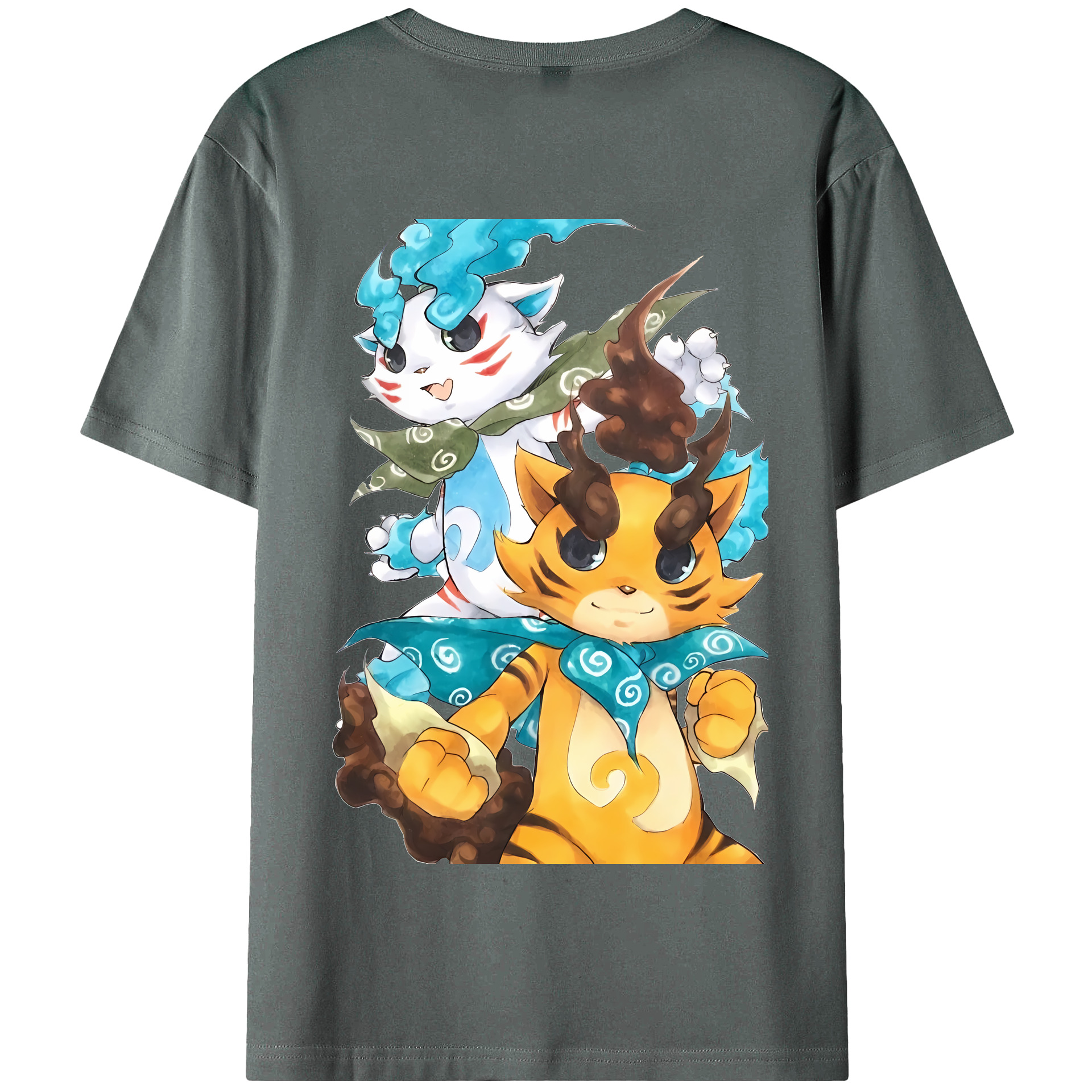（画像用） 妖怪ウォッチ Yo-kai Watch 綿100％半袖Tシャツ（背面プリント）